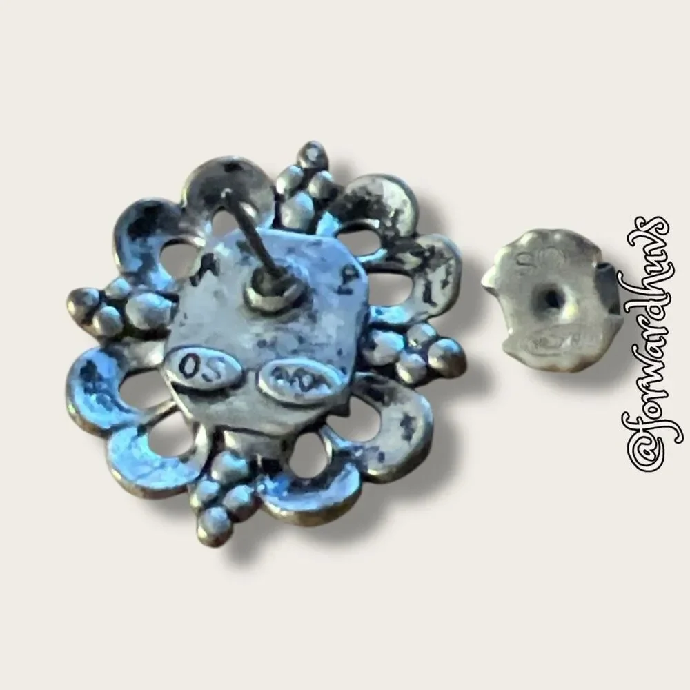 Vintage Avon Crystal Earrings – Timeless Silver-Plated Elegance
